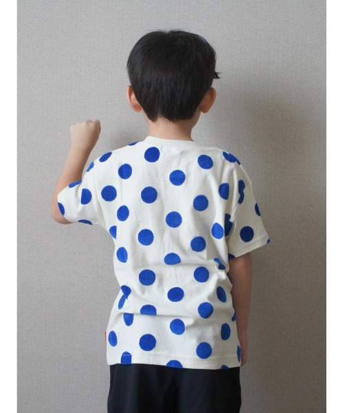 moujonjon（ムージョンジョン） tシャツ 水玉柄半袖Tシャツ キッズ