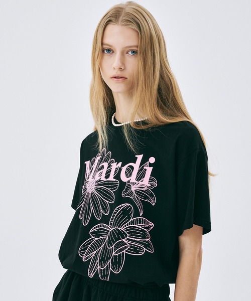 tシャツ TSHIRT TRIPLE FLOWER レディース Mardi Mercredi tシャツ TSHIRT TRIPLE FLOWER レディース