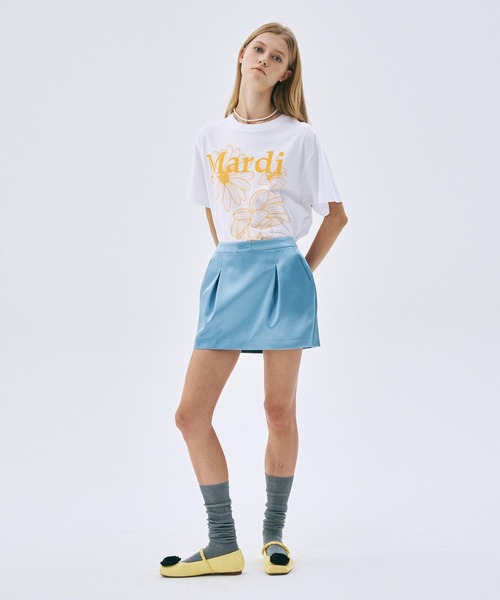 Mardi Mercredi tシャツ TSHIRT TRIPLE FLOWER レディース