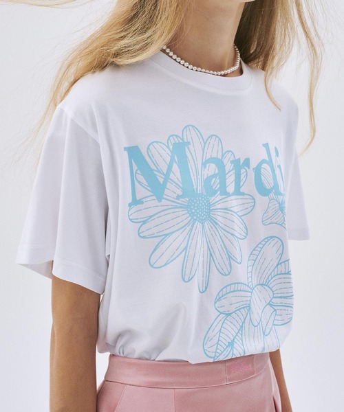 Mardi Mercredi tシャツ TSHIRT TRIPLE FLOWER レディース