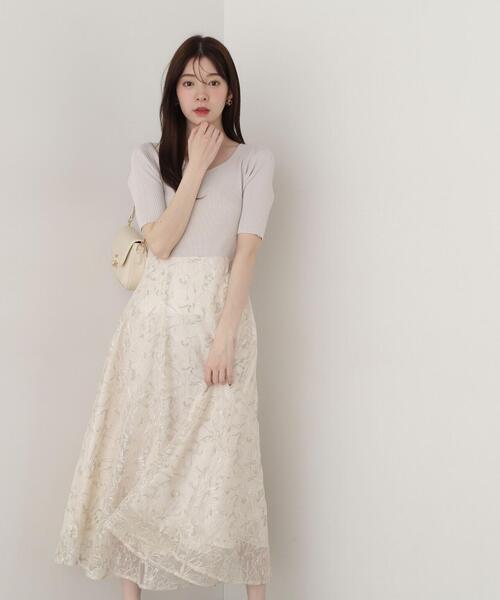 Proportion Body Dressing❤︎シックフラワードッキングワンピ Proportion Body Dressing❤︎シックフラワードッキングワンピ