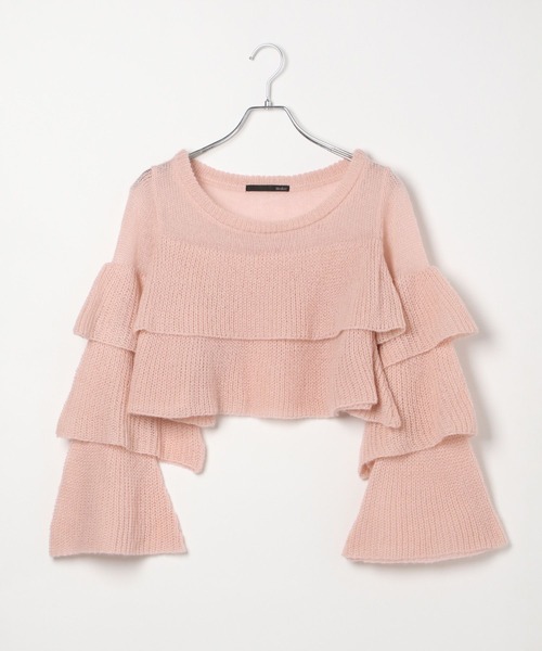 ru.88様 Heather ニット セーター メニーフリルニット 320071 レディース