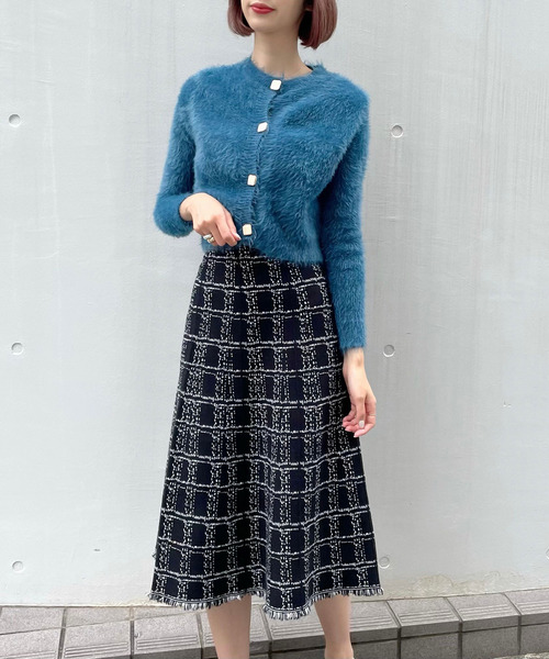 「titty＆Co. PETIT」 ニットカーディガン FREE ブルー レディース_画像8