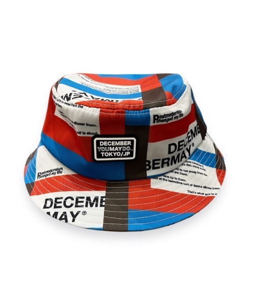 DECEMBERMAY（ディセンバーメイ） 帽子 ハット Tricolor print bucket