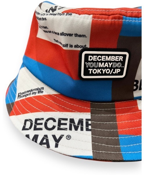 DECEMBERMAY 帽子 ハット Tricolor print bucket hat メンズ