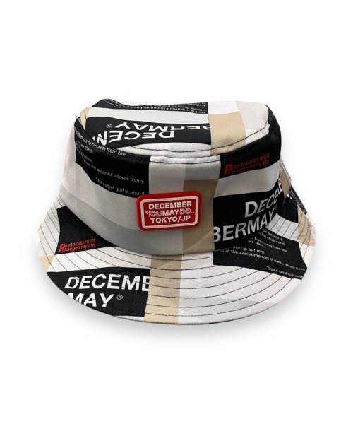 DECEMBERMAY（ディセンバーメイ） 帽子 ハット Tricolor print bucket