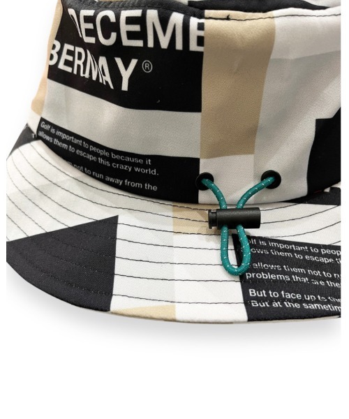 DECEMBERMAY（ディセンバーメイ） 帽子 ハット Tricolor print bucket