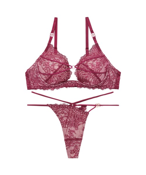 Reinest ブラジャー ショーツセット シックレーシィコードリング