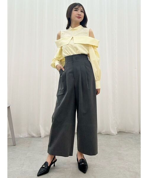 MERCURYDUO（マーキュリーデュオ） パンツ ピンストライプコルセット