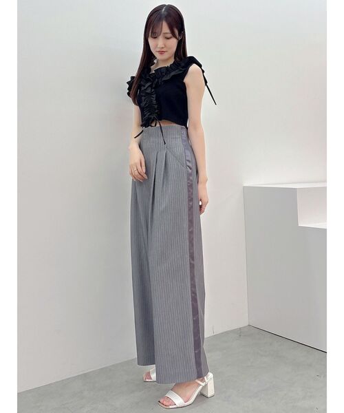 MERCURYDUO（マーキュリーデュオ） パンツ ピンストライプコルセット