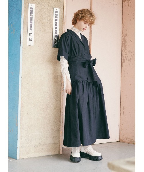 コエル（COEL）/ウエストリボンシャツワンピース COEL（コエル） ワンピース ウエストリボンシャツワンピース