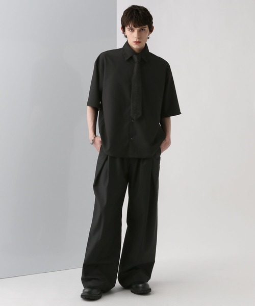00s L.L.bean shirt チェック　シャツ　古着 シャツ 「SET UP対応」ジャガードネクタイシャツ(HARE) メンズ