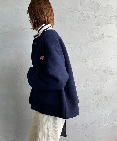 ダントン　DANTON ノーカラージャケット　38 Danton（ダントン） ノーカラージャケット 38 ベージュ レディース