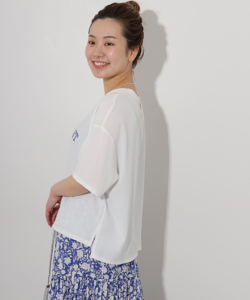 JOURNAL STANDARD relume tシャツ 「追加」2WAYジョーゼットロゴ