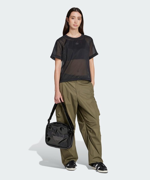 【adidas】アディカラー シアー スリーストライプス 半袖Tシャツ セール】アディカラー シアー スリーストライプス 半袖Tシャツ