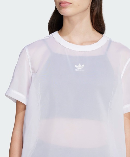 人気★adidas アディカラー シアー スリーストライプス Tシャツ アディカラー シアー スリーストライプス 半袖Tシャツ