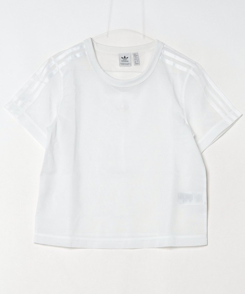【adidas】アディカラー シアー スリーストライプス 半袖Tシャツ セール】アディカラー シアー スリーストライプス 半袖Tシャツ