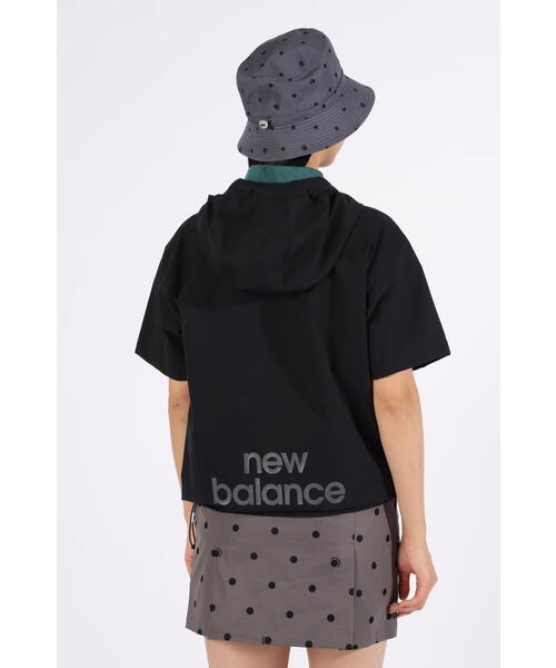 「new balance golf」撥水 防風 ハーフジップ プルオーバー フーディー (WOMENS) レディース New Balance Golf｜撥水 防風 ハーフジップ プルオーバー