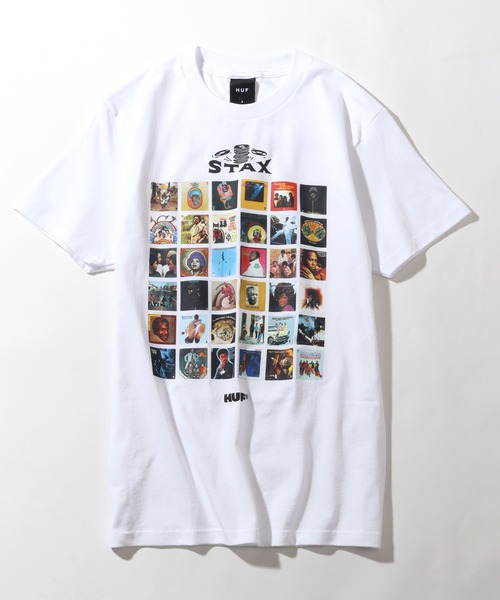 売切れ前に HUF CLUB TEE バックにプリントアートワーク◎ HUF tシャツ 「HUF/ハフ」アートワークデザイン ショート