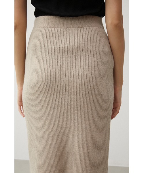 「AZUL BY MOUSSY」 ニットスカート MEDIUM ライトベージュ レディース_画像2