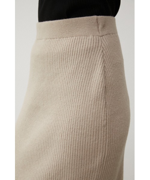 「AZUL BY MOUSSY」 ニットスカート MEDIUM ライトベージュ レディース_画像3