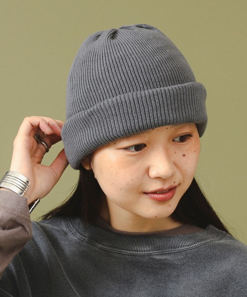 美品 kinema room knit cap チャコール ニットキャップ kinema room knit cap チャコール カワシマタカヒロ 帽子