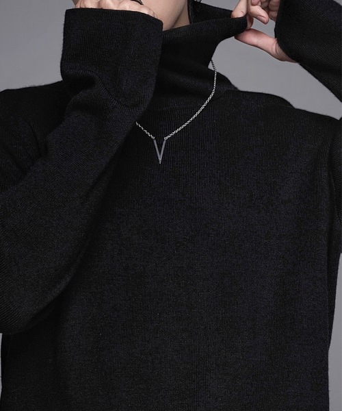 「ADRER」 タートルネックニット SMALL ホワイト メンズ_画像7