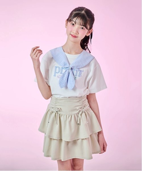 最先端 mezzo 「接触冷感」3WAYセーラーTシャツ tシャツ Junior piano トップス