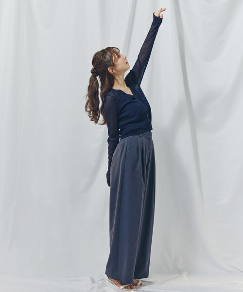 NATURAL BEAUTY BASIC カーディガン 「THINK BEAUTY」「麻亜里