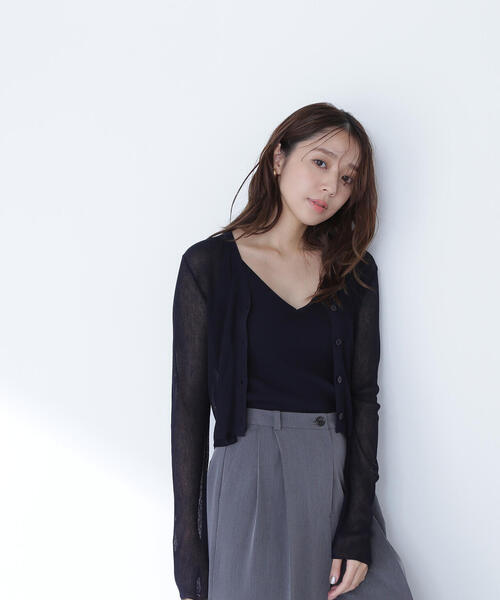 NATURAL BEAUTY BASIC カーディガン 「THINK BEAUTY」「麻亜里