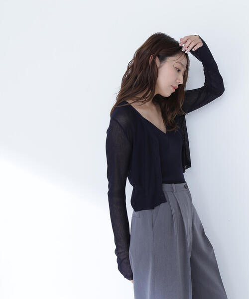 NATURAL BEAUTY BASIC カーディガン 「THINK BEAUTY」「麻亜里