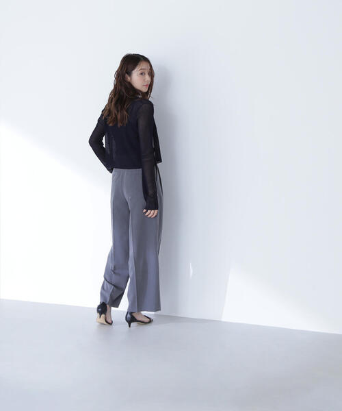 【美品】コーデ売り♡ドッキング ノースリーブオールインワン＆サマーカーディガン 3color ふわふわ♡ノースリーブタートルネックニットトップス＋