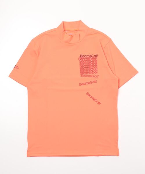 「BEAMS GOLF」 半袖Tシャツ LARGE オレンジ メンズ
