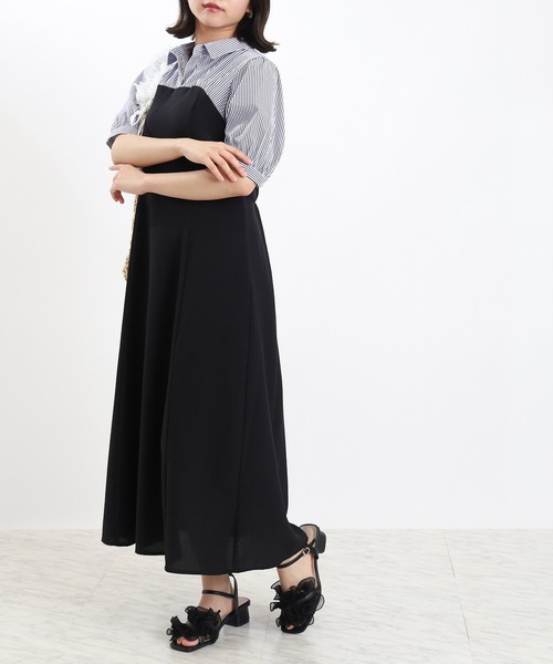 ASTORIA ODIER（アストリアオディール） ワンピース 衿ドッキング