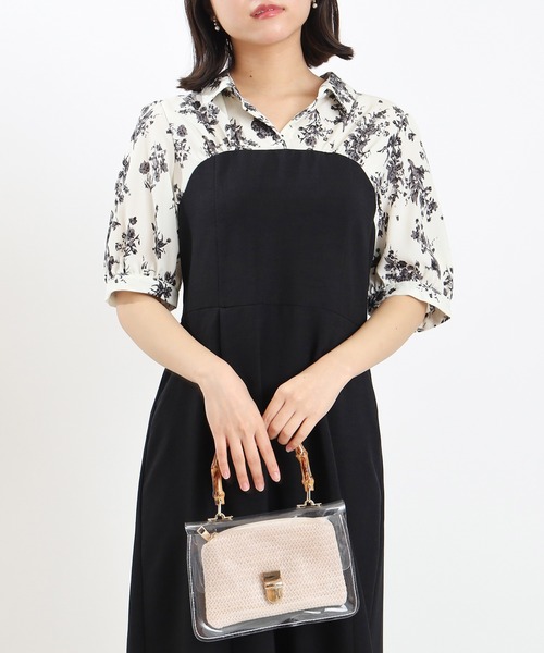 ASTORIA ODIER（アストリアオディール） ワンピース 衿ドッキング