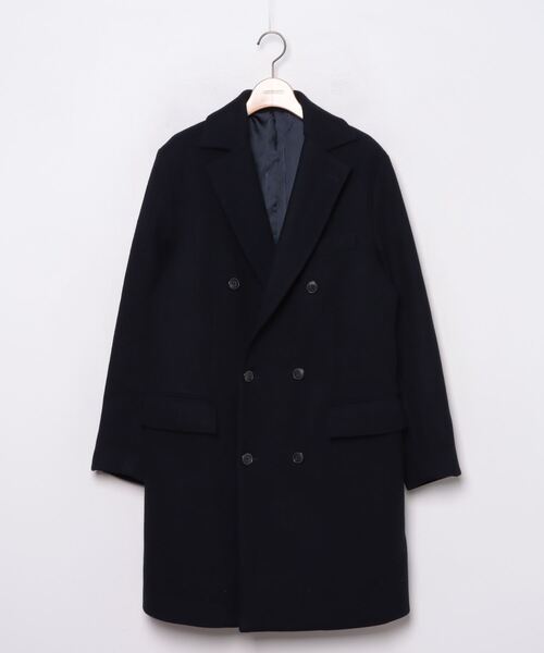 EDIFICE（エディフィス） チェスターコート MEDIUM ネイビー メンズ