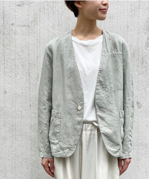 Plantation ノーカラージャケット サイズM Plantation 「Plantation」 ノーカラージャケット M size