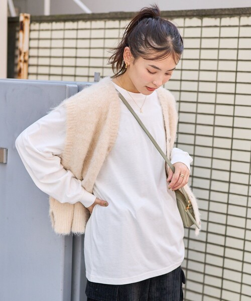 FREAK'S STORE（フリークスストア） ニットベスト フリ- オフホワイト