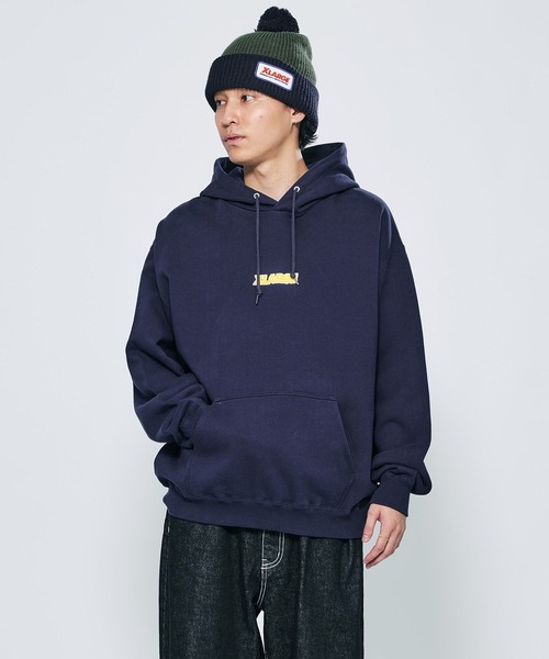 XLARGE ブラック パーカー M XLARGE（エクストラ ラージ） ジップアップパーカー M ブラック メンズ