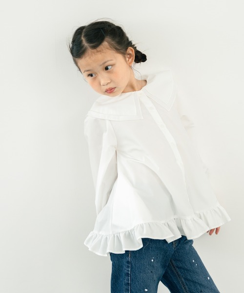 LOWRYS FARM（ローリーズファーム） ブラウス シャツ フリルカラー