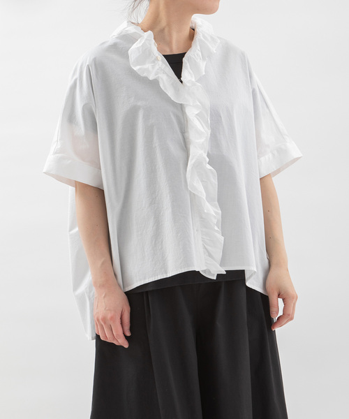 nop de nod（ノップドゥノッド） ブラウス シャツ ローンフリル