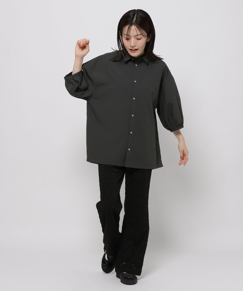 [今期新品] niko and… シャツ　ブラウス niko and… ブラウス シャツ ふんわりコード刺繍ブラウス