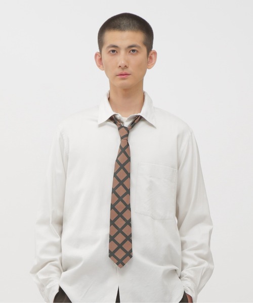 MARGARET HOWELL（マーガレットハウエル） ネクタイ BOLD CHECK SILK