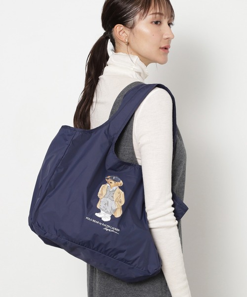POLO RALPH LAUREN - 専用です！ ポロベア ＊ カートバック ＊ トートバッグ ラルフローレン カートバッグ 黒×白 ポロベア POLO BEAR 内外