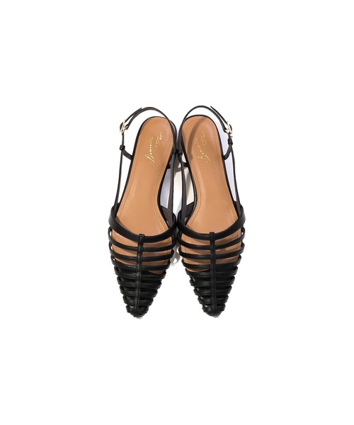 「Daniella&GEMMA」 フラットサンダル 38 アイボリー レディース_画像3