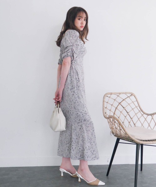 「LIPSERVICE」 半袖ワンピース S グレー レディース_画像3