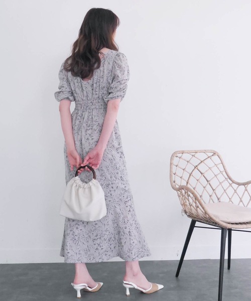 「LIPSERVICE」 半袖ワンピース S グレー レディース_画像4