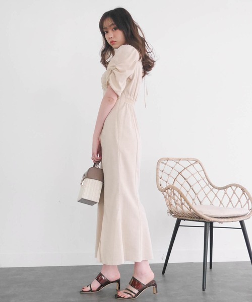 「LIPSERVICE」 半袖ワンピース S グレー レディース_画像7