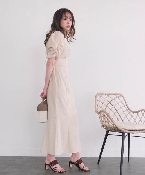 「LIPSERVICE」 半袖ワンピース S グレー レディース_画像8