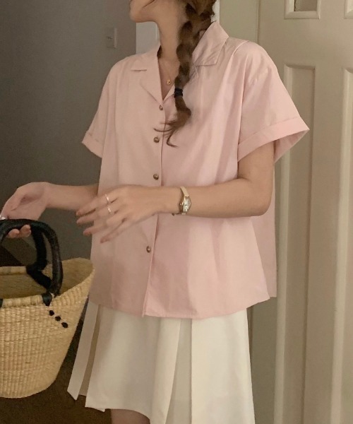 「ABITOKYO」 半袖シャツ X-LARGE グリーン レディース_画像4